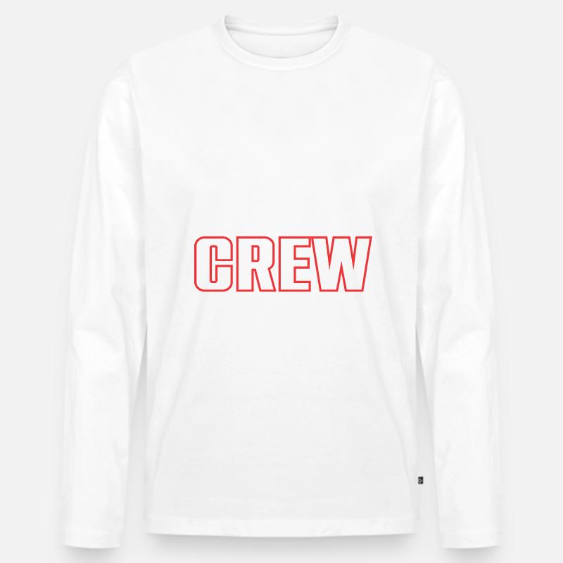Motorcycle Crew - Männer Premium Bio Langarmshirt - Weiß
