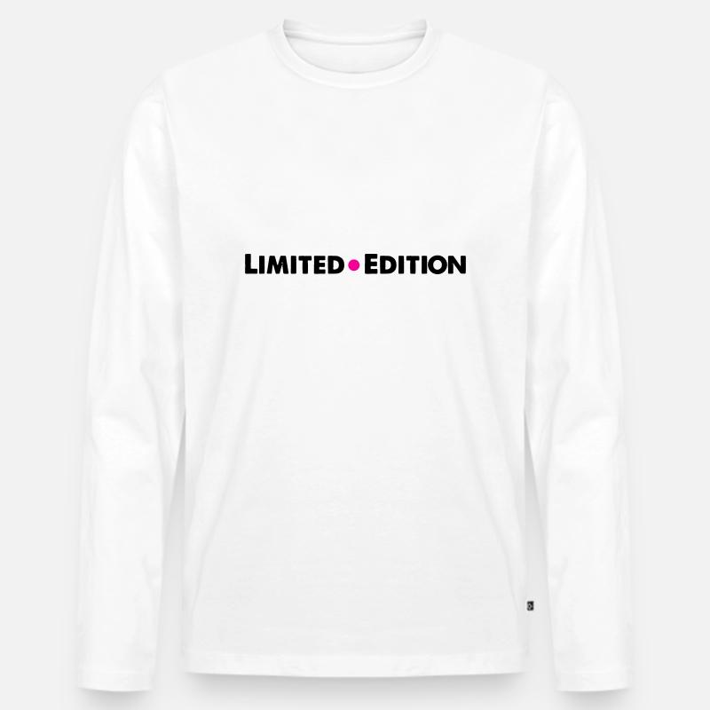 limited edition - Männer Premium Bio Langarmshirt - Weiß