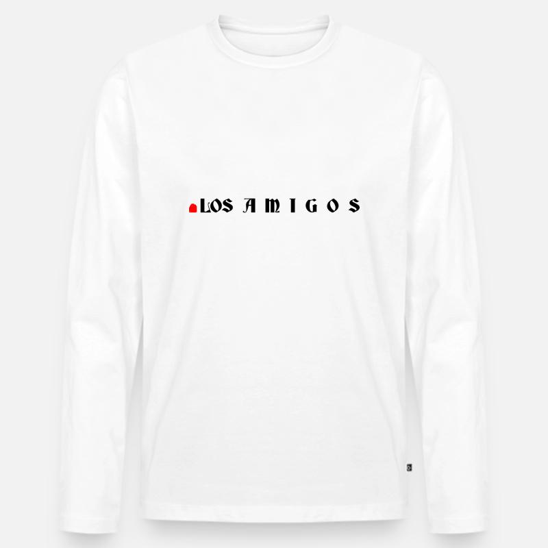 DIE AMIGOS... 37 - Männer Premium Bio Langarmshirt - Weiß