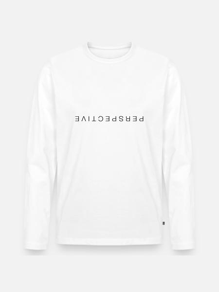 Perspective - T-shirt manches longues Premium bio Homme - blanc