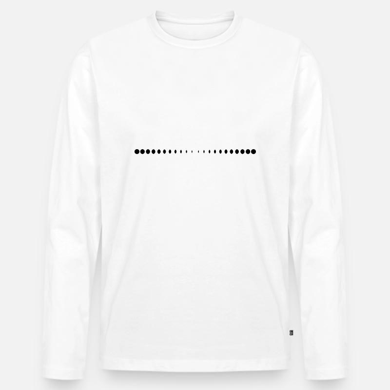 Cool Des - Männer Premium Bio Langarmshirt - Weiß