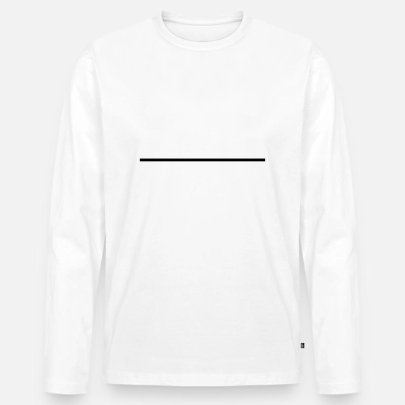stroke_f1 - Männer Premium Bio Langarmshirt - Weiß