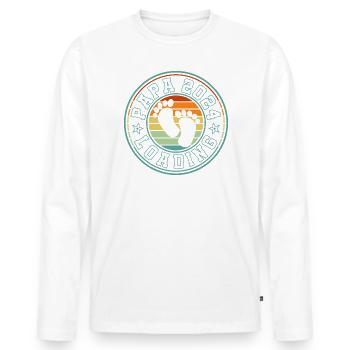 Father-to-be - Dad 2024 loading - Men's Premium Organic Long Sleeve Shirt - white - Front - Nico (187cm)