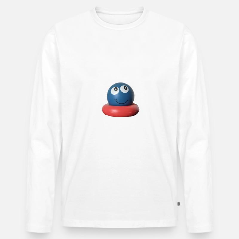 Friday - Männer Premium Bio Langarmshirt - Weiß