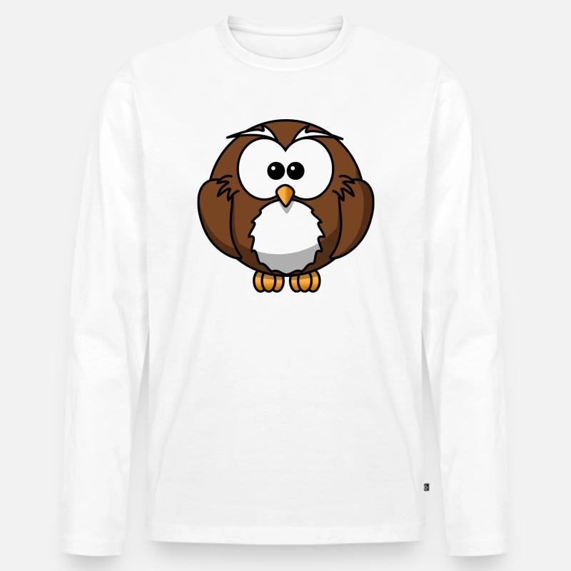 penguin113 - Männer Premium Bio Langarmshirt - Weiß