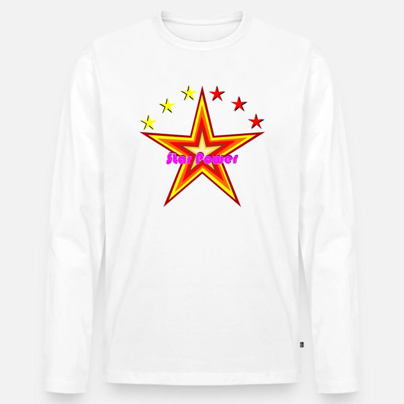 spms - Männer Premium Bio Langarmshirt - Weiß