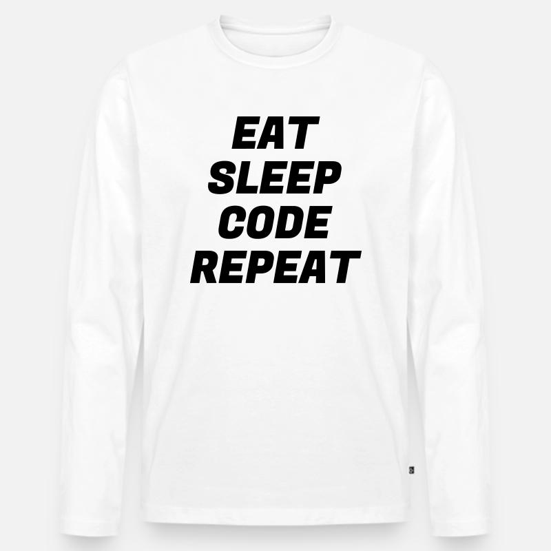 Entwickler / Informatiker / Programmierer / - Männer Premium Bio Langarmshirt - Weiß