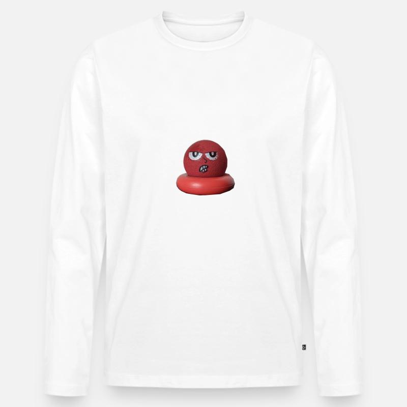 Monday - Männer Premium Bio Langarmshirt - Weiß