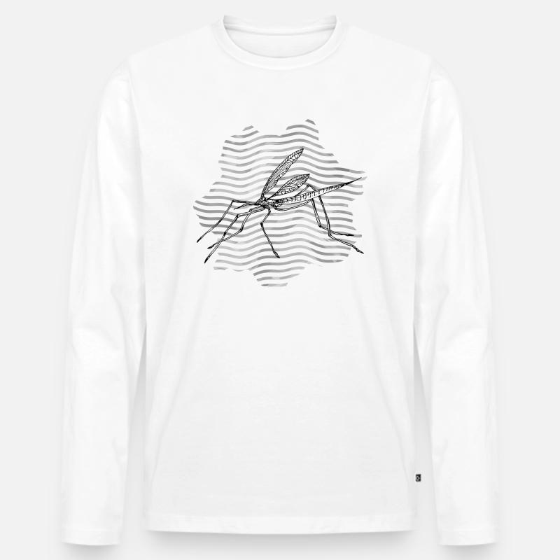 Mosquito - Männer Premium Bio Langarmshirt - Weiß