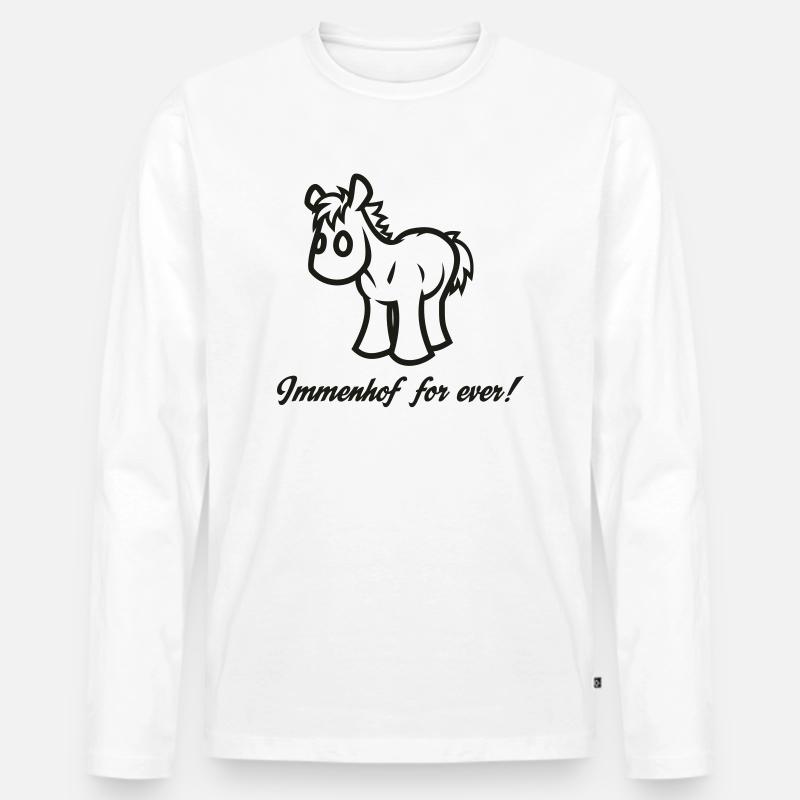 Immenhof for ever! - Männer Premium Bio Langarmshirt - Weiß
