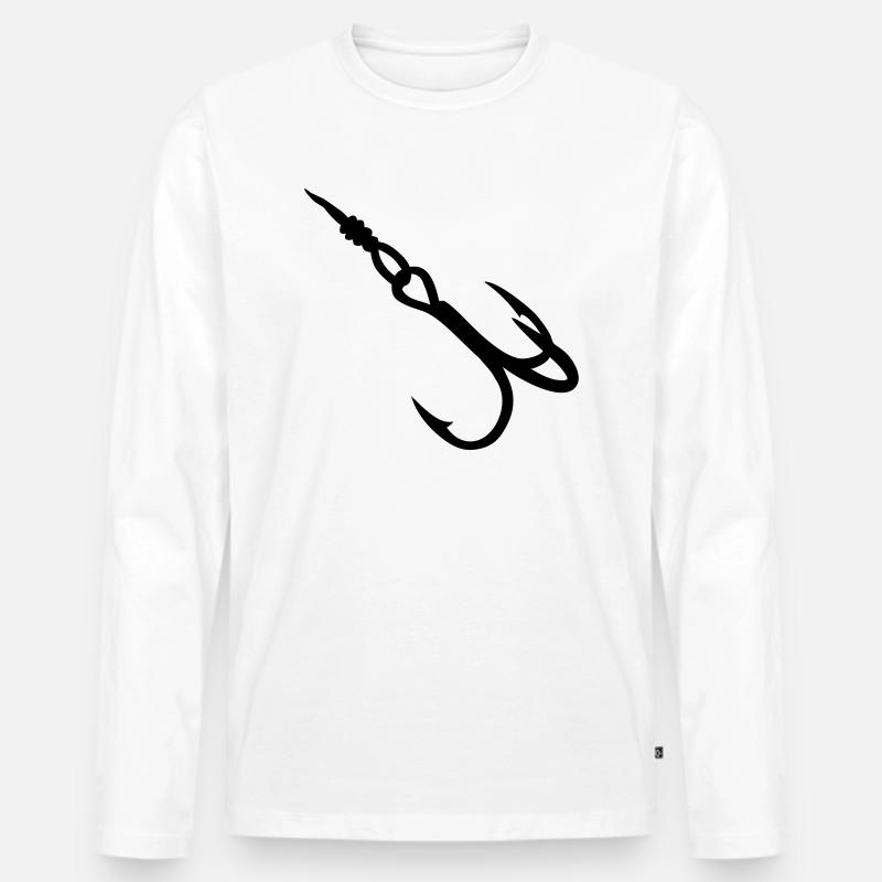 (drillingshaken) - Männer Premium Bio Langarmshirt - Weiß