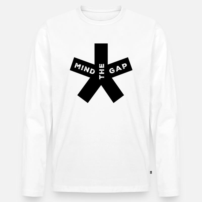 blockedTitle - Männer Premium Bio Langarmshirt - Weiß