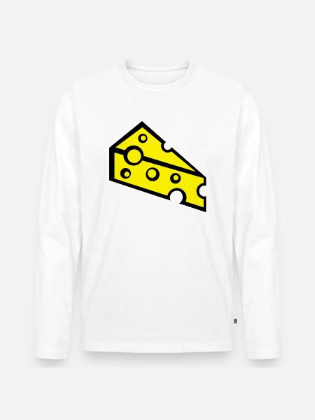 cheese_t2 - T-shirt manches longues Premium bio Homme - blanc