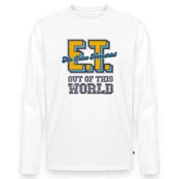 E.T. L'Extra-Terrestre Merchandise Film - T-shirt manches longues Premium bio Homme - blanc - Devant - Nico (187cm)