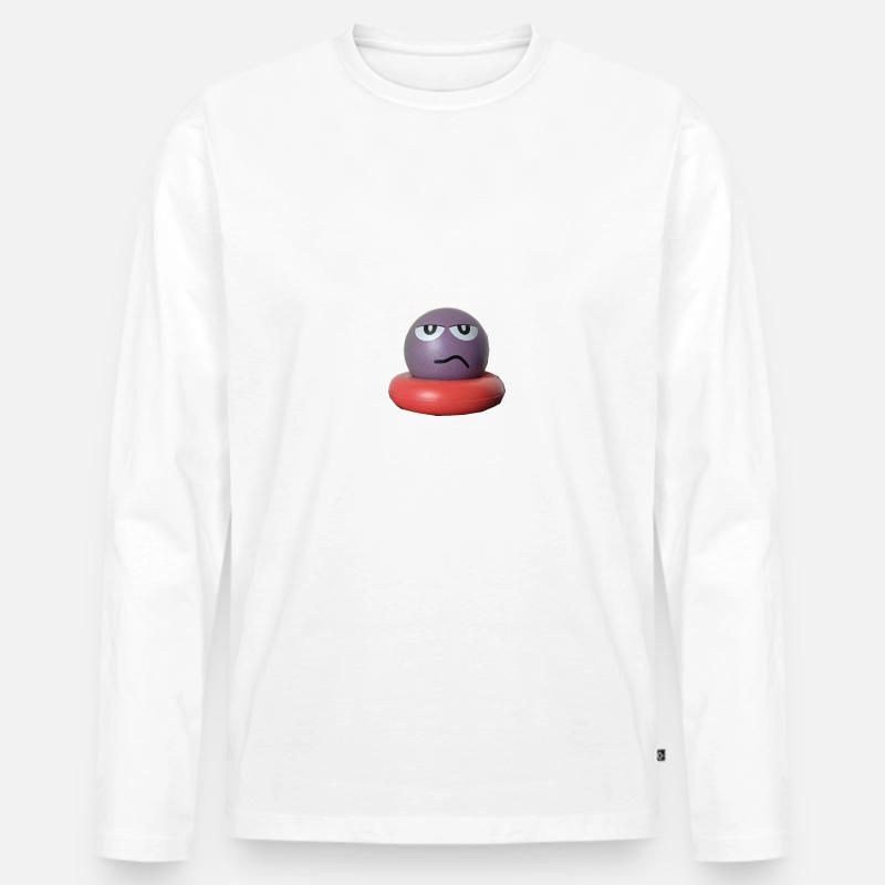 Wednesday - Männer Premium Bio Langarmshirt - Weiß
