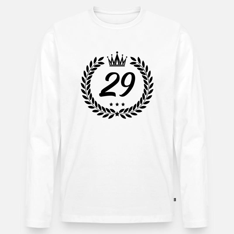 wappen 29 - Männer Premium Bio Langarmshirt - Weiß