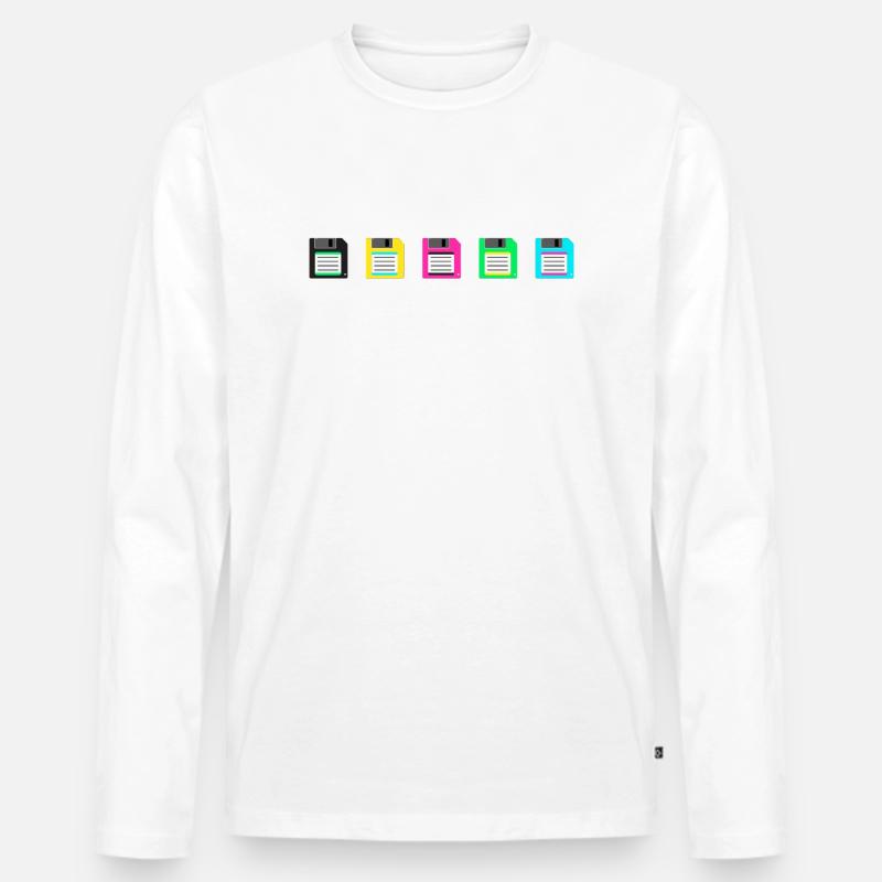 Old School - Männer Premium Bio Langarmshirt - undefined