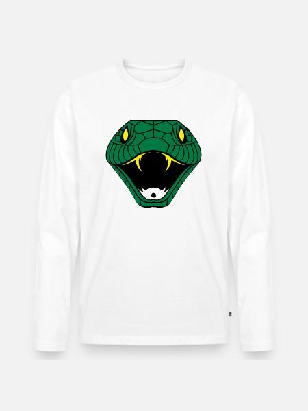 snake_002 - T-shirt manches longues Premium bio Homme - blanc