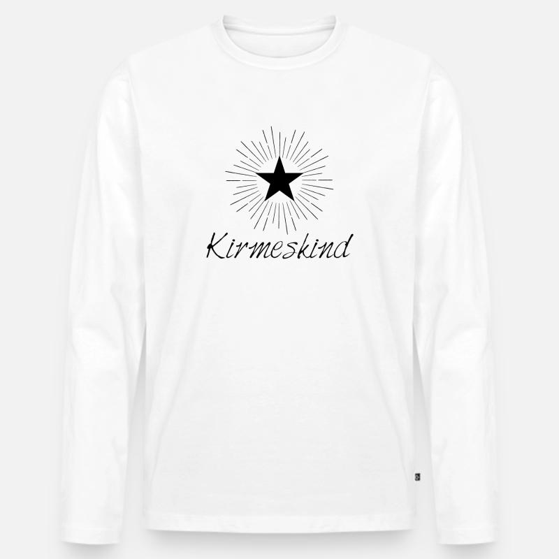 Kirmeskind,Kirmes,Kirmesliebe,Geschenk, Geschenkid - Männer Premium Bio Langarmshirt - Weiß