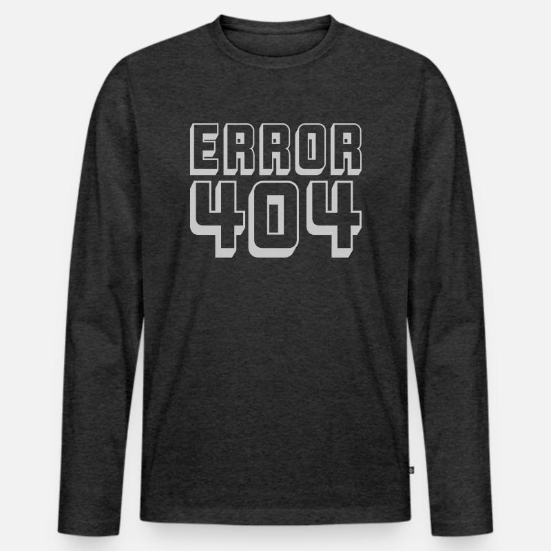 Computer Connection Error 404 Men's Premium Organic Long Sleeve Shirt