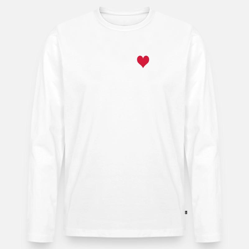 Track and Field - Männer Premium Bio Langarmshirt - Weiß