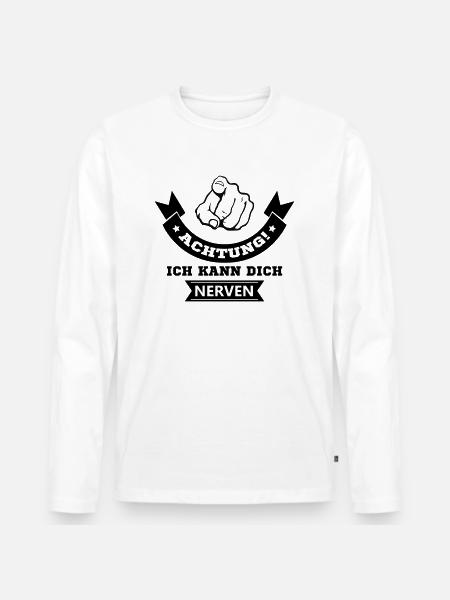I can annoy you - Men's Premium Organic Long Sleeve Shirt - white