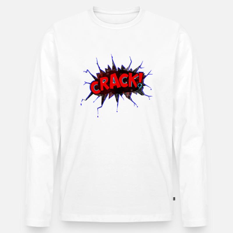 Riss! Comics - Männer Premium Bio Langarmshirt - Weiß