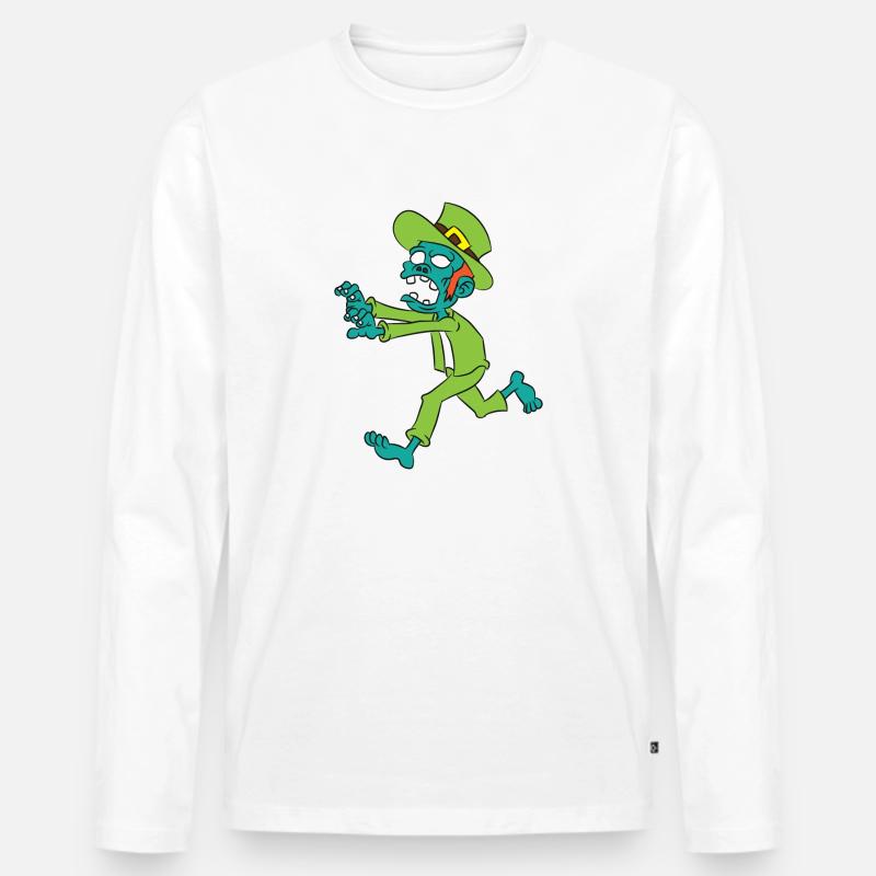 Zombie Kobold - Männer Premium Bio Langarmshirt - undefined