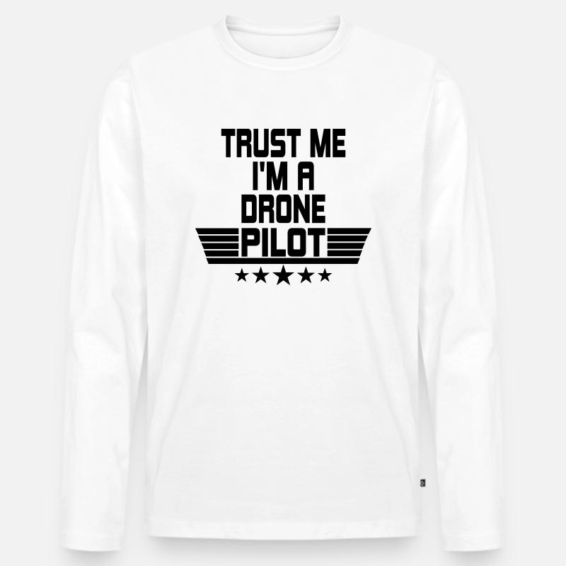 Drone Drone Quadcopter Model Making Pilot Gift Men's Premium Organic Long Sleeve Shirt