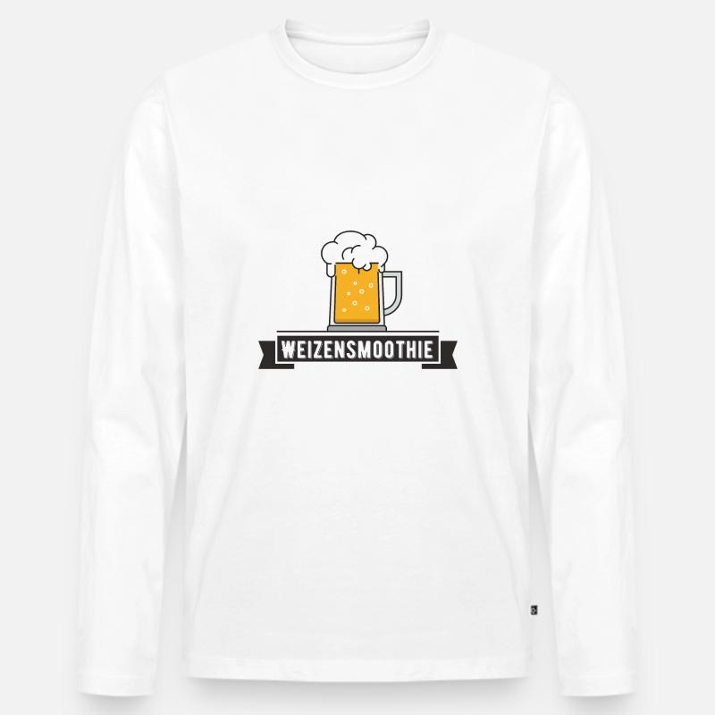Weizensmoothie Bierliebhaber Weizenbier - Männer Premium Bio Langarmshirt - undefined