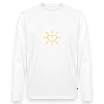 Baby, child, baby sayings, baby on board, baby feet, - Men's Premium Organic Long Sleeve Shirt - white - Front - Nico (187cm)