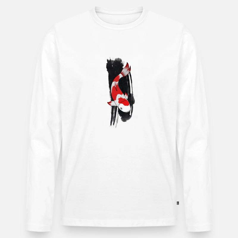 Koi Karpfen - Männer Premium Bio Langarmshirt - undefined