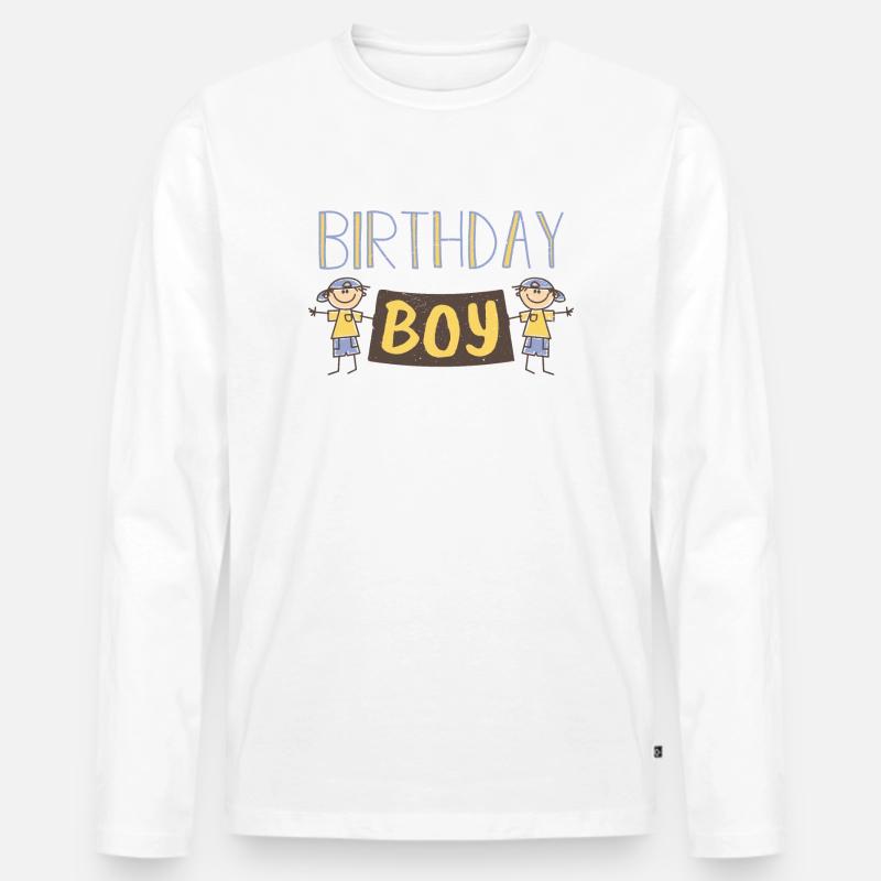 Birthday Boy Design - Männer Premium Bio Langarmshirt - undefined