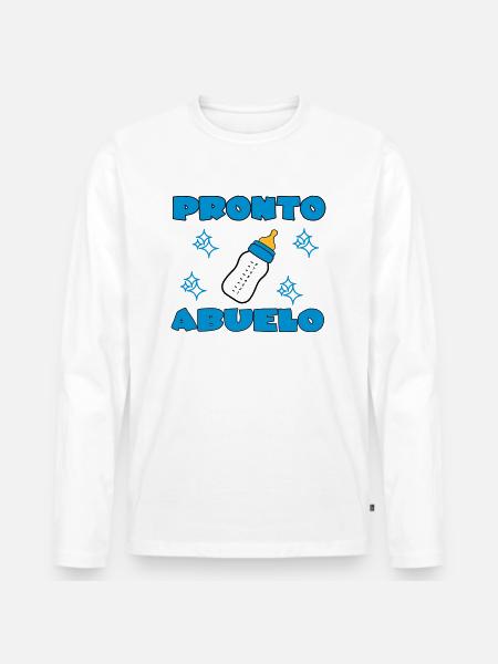Pronto abuelo - Men's Premium Organic Long Sleeve Shirt - white