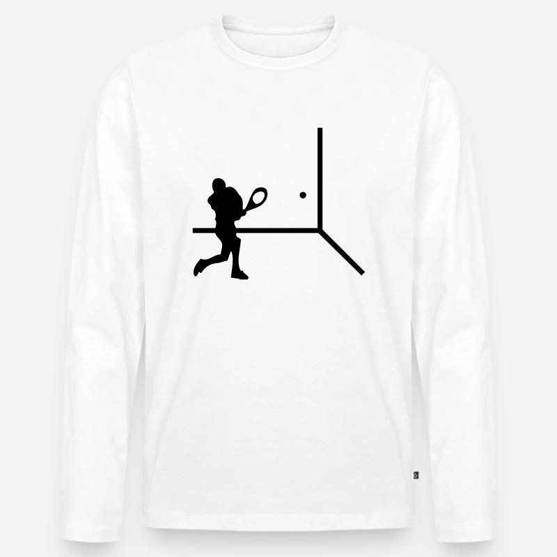 squash - Männer Premium Bio Langarmshirt - Weiß