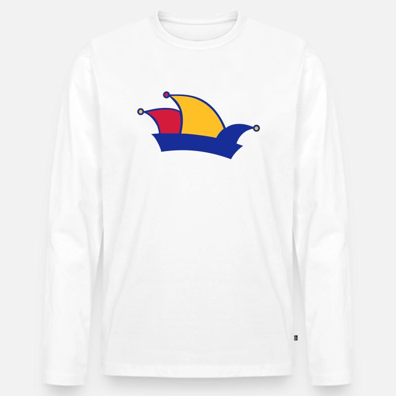 Karneval - Männer Premium Bio Langarmshirt - Weiß