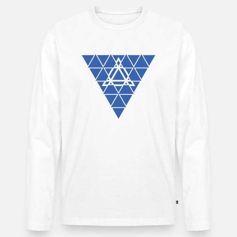 oculus - Männer Premium Bio Langarmshirt - Weiß