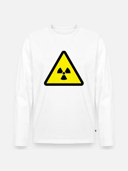 RADIOAKTIV - Männer Premium Bio Langarmshirt - Weiß
