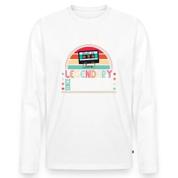 Legendary 2006 16th Birthday Gift Men - Fun - Men's Premium Organic Long Sleeve Shirt - white - Front - Nico (187cm)