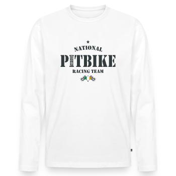 Pitbike NRT AG Irlande - T-shirt manches longues Premium bio Homme - blanc - Devant - Nico (187cm)
