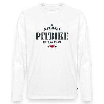 Pitbike NRT AG Türkiye - T-shirt manches longues Premium bio Homme - blanc - Devant - Nico (187cm)
