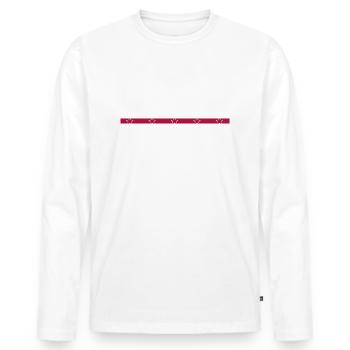 forestry felling woodworking arboriculturist - Men's Premium Organic Long Sleeve Shirt - white - Front - Nico (187cm)