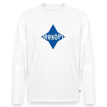 Norrköping - Männer Premium Bio Langarmshirt - Weiß - Vorne - Nico (187cm)