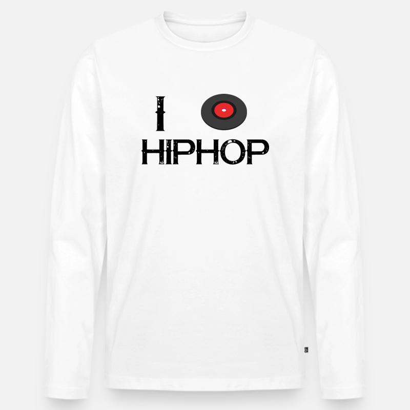 Dancing Dance Music - Männer Premium Bio Langarmshirt - Weiß