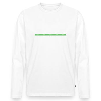 safety helmet funny quote best present idea - Men's Premium Organic Long Sleeve Shirt - white - Front - Nico (187cm)