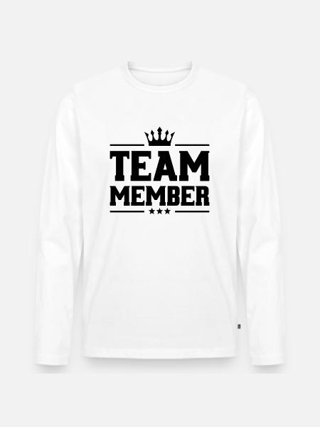 Team Member Krone - Men's Premium Organic Long Sleeve Shirt - white