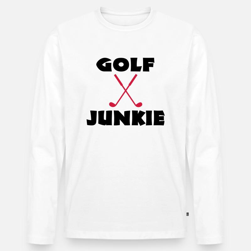 golf - Männer Premium Bio Langarmshirt - Weiß