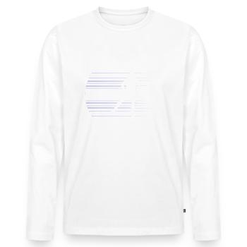 Biathlon - Männer Premium Bio Langarmshirt - Weiß - Vorne - Nico (187cm)