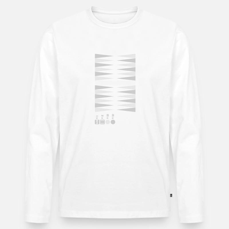 Backgammon 002 - Männer Premium Bio Langarmshirt - undefined