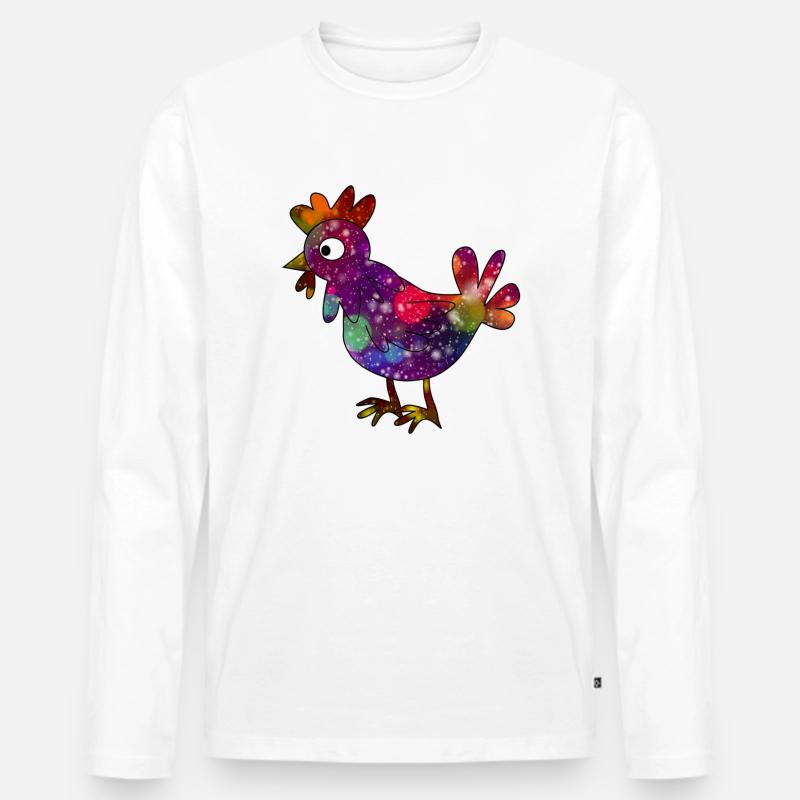 Huhn - Männer Premium Bio Langarmshirt - undefined